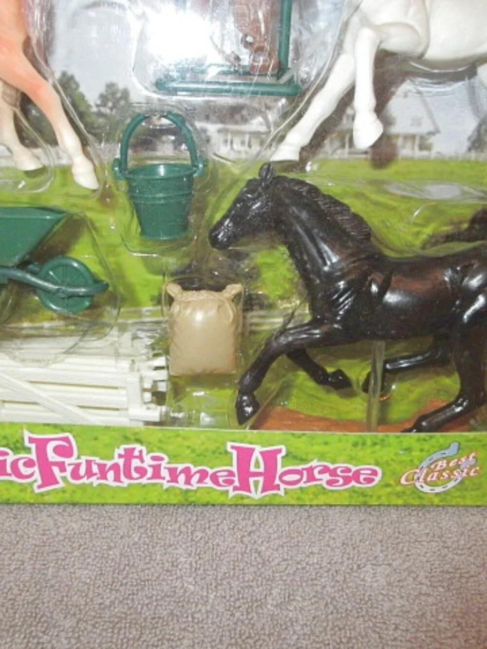 New Ray Horse Play Set 13+ Piece Country Life Saddle Farmer Ranch Western Cowboy